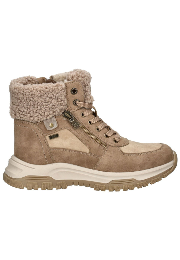 Tom Tailor Stiefelette Lederimitat/Textil Braun Warmfutter