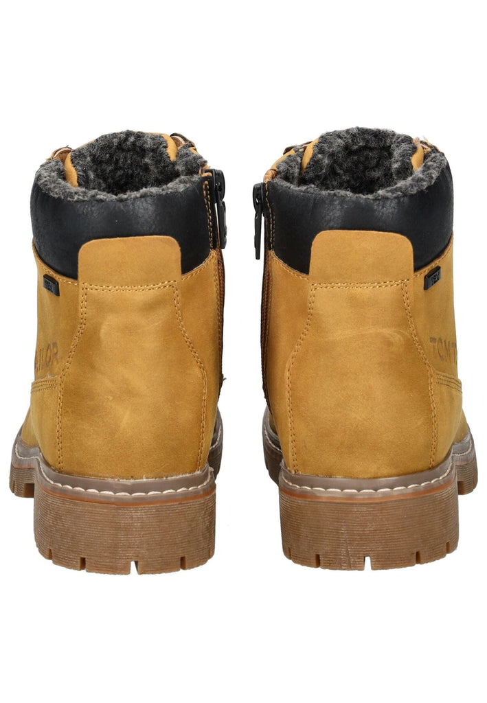 Tom Tailor Stiefelette Lederimitat/Textil Camel Warmfutter