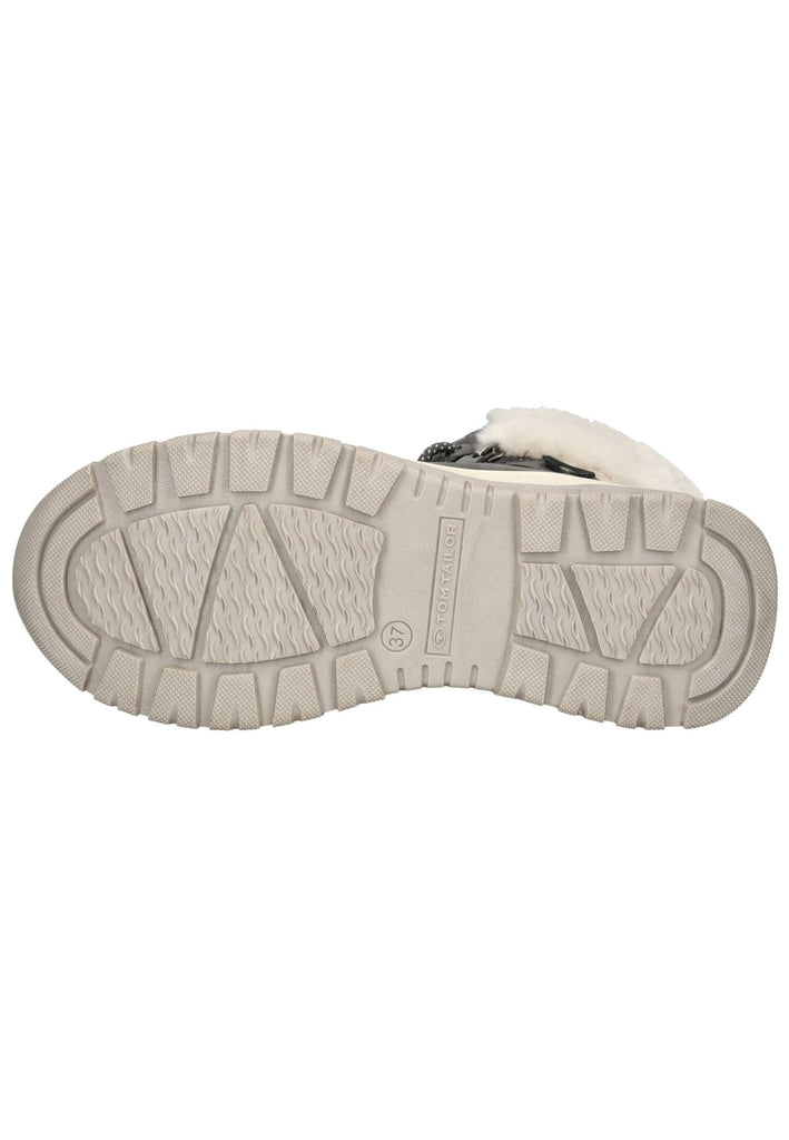 Tom Tailor Stiefelette Lederimitat/Textil Coal Warmfutter