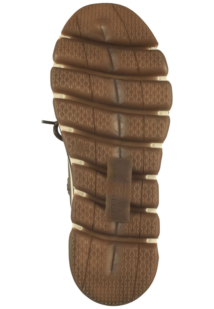 Tom Tailor Stiefelette Lederimitat/Textil Lava Warmfutter