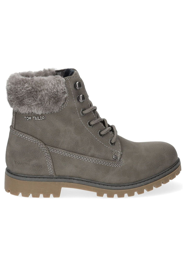 Tom Tailor Stiefelette Lederimitat/Textil Mud Warmfutter