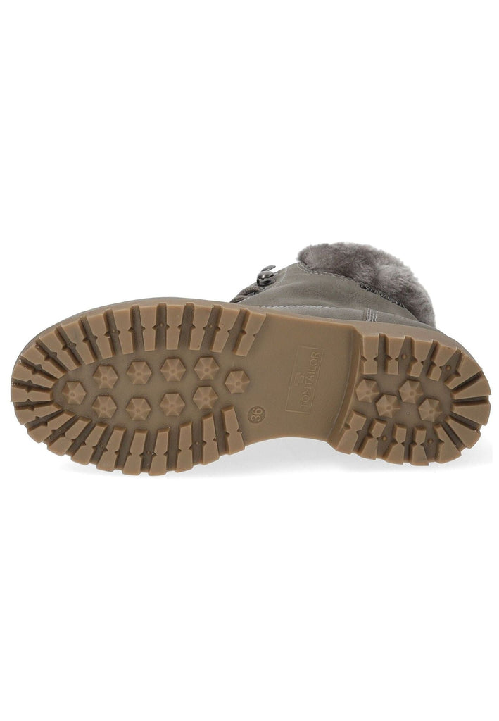Tom Tailor Stiefelette Lederimitat/Textil Mud Warmfutter
