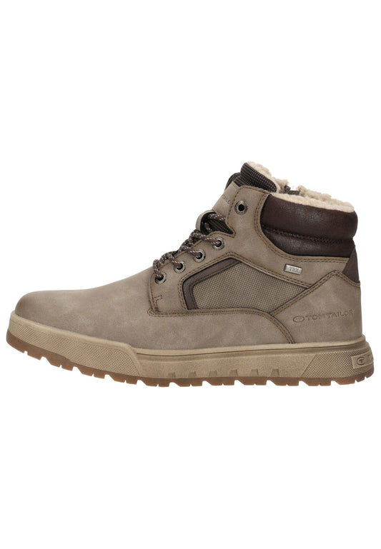 Tom Tailor Stiefelette Lederimitat/Textil Mud Warmfutter