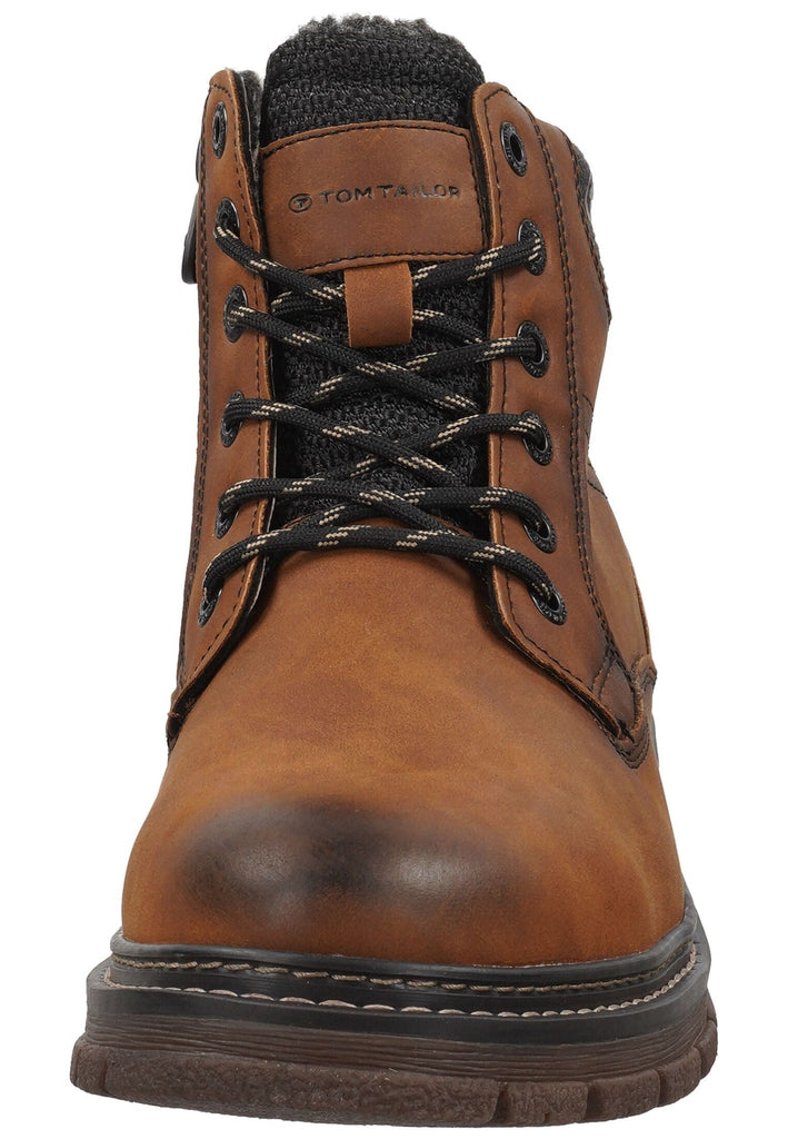 Tom Tailor Stiefelette Lederimitat/Textil Nut Warmfutter