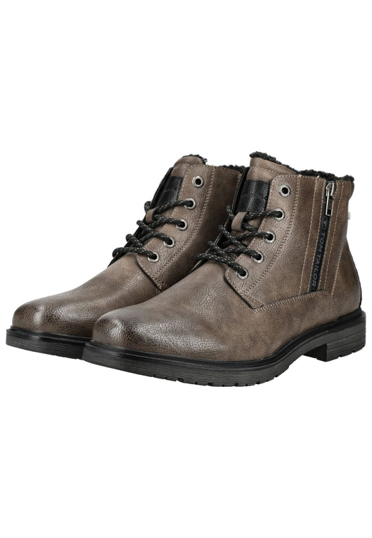 Tom Tailor Stiefelette Lederimitat/Textil Pepper Warmfutter