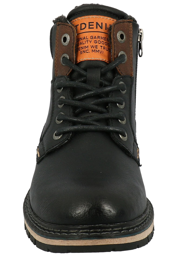 Tom Tailor Stiefelette Lederimitat/Textil Schwarz