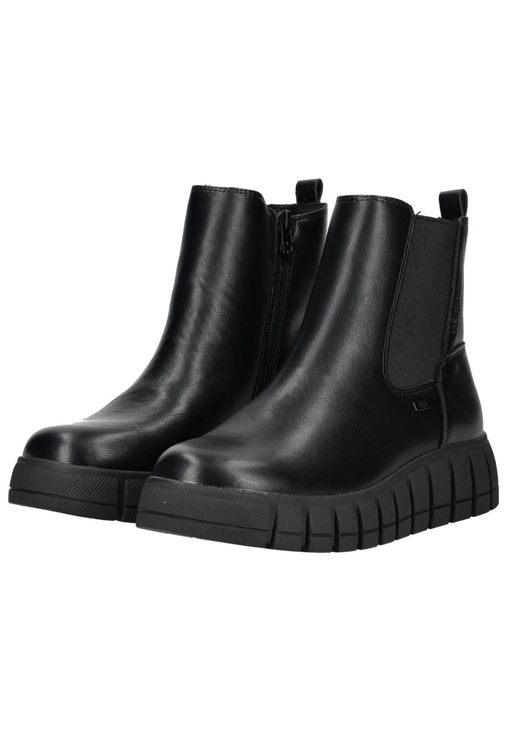 Tom Tailor Stiefelette Lederimitat/Textil Schwarz Warmfutter
