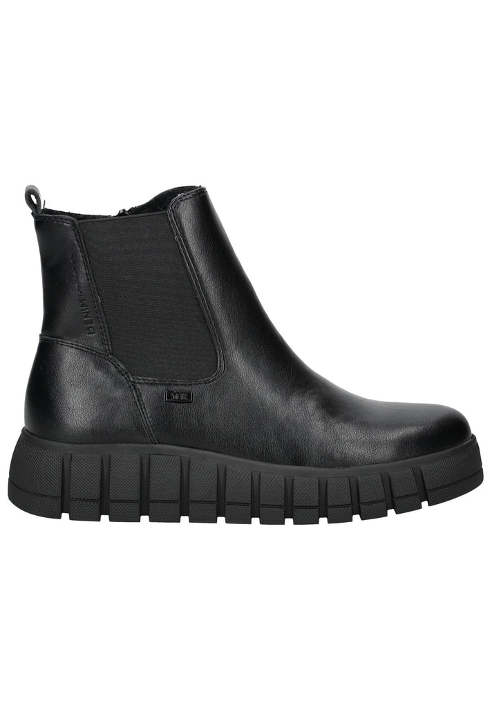 Tom Tailor Stiefelette Lederimitat/Textil Schwarz Warmfutter