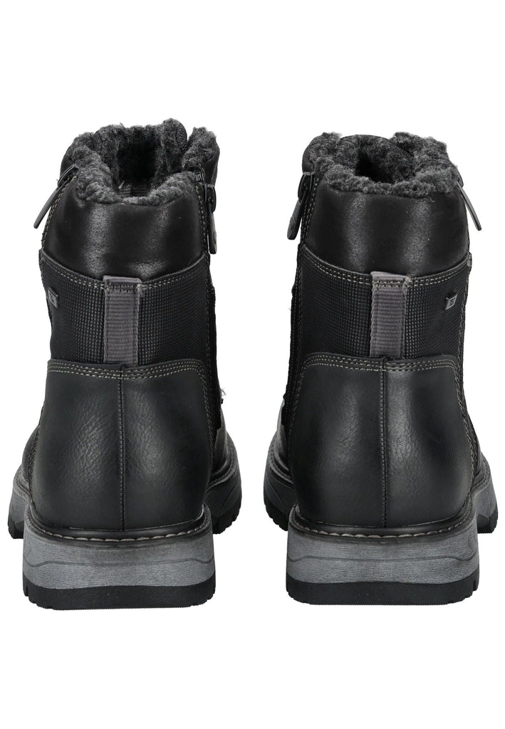 Tom Tailor Stiefelette Lederimitat/Textil Schwarz Warmfutter