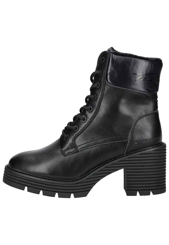 Tom Tailor Stiefelette Lederimitat/Textil Schwarz Warmfutter