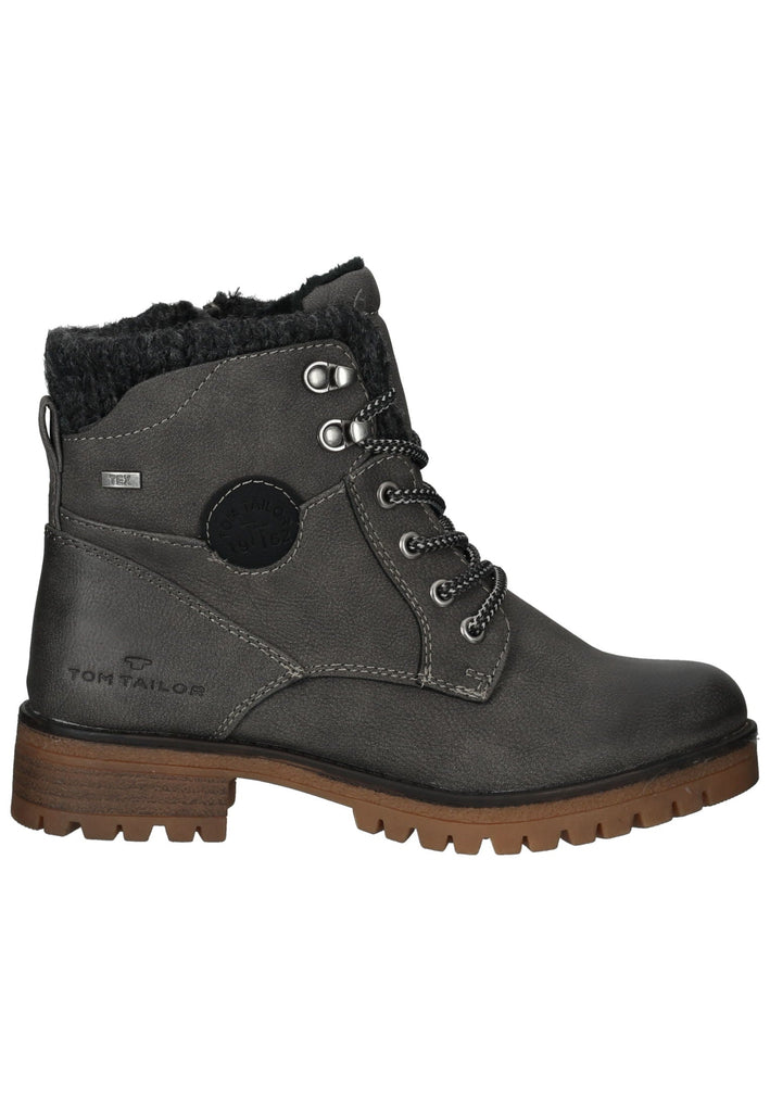 Tom Tailor Stiefelette PU Coal Warmfutter
