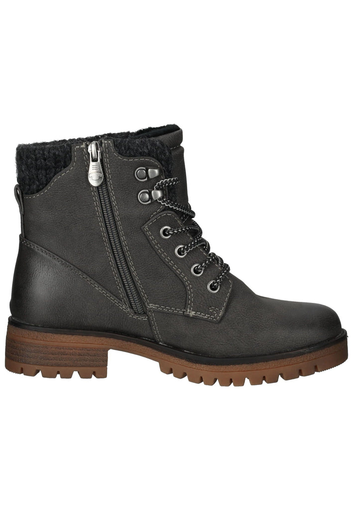 Tom Tailor Stiefelette PU Coal Warmfutter