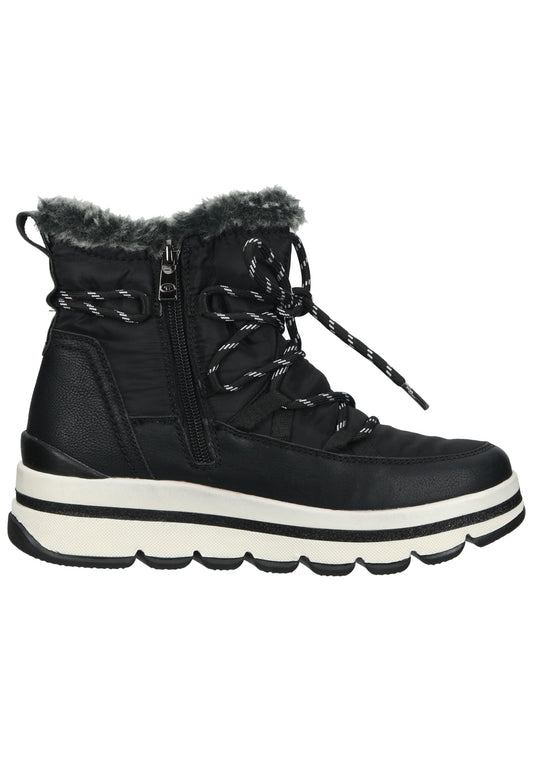 Tom Tailor Stiefelette Textil Schwarz Warmfutter