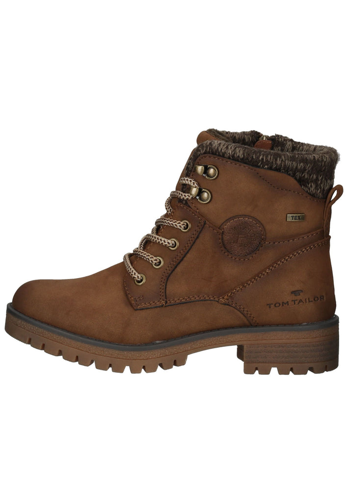 Stiefeletten Tom Tailor Stiefelette PU Sand Warmfutter
