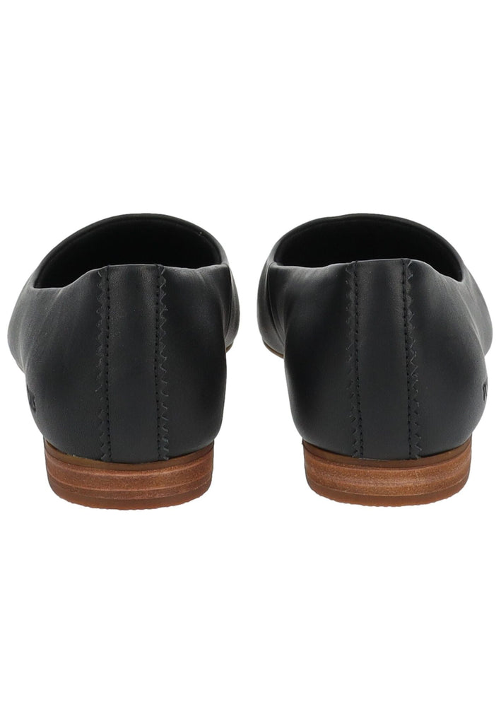 TOMS Ballerinas Leder Schwarz