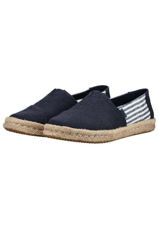 TOMS Halbschuhe Textil Navy/Weiß