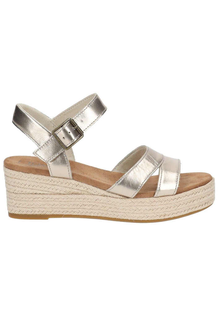 TOMS Sandalen Leder Gold