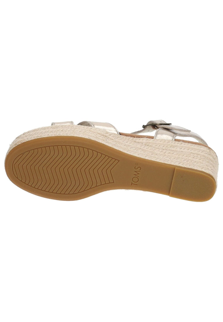 TOMS Sandalen Leder Gold
