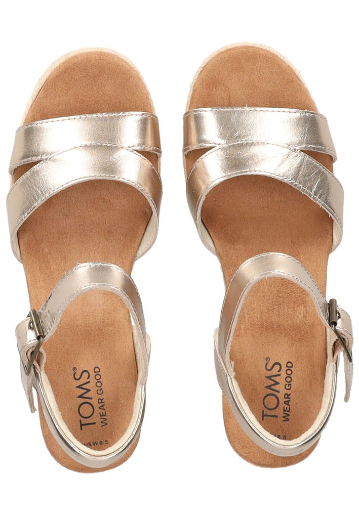 TOMS Sandalen Leder Gold