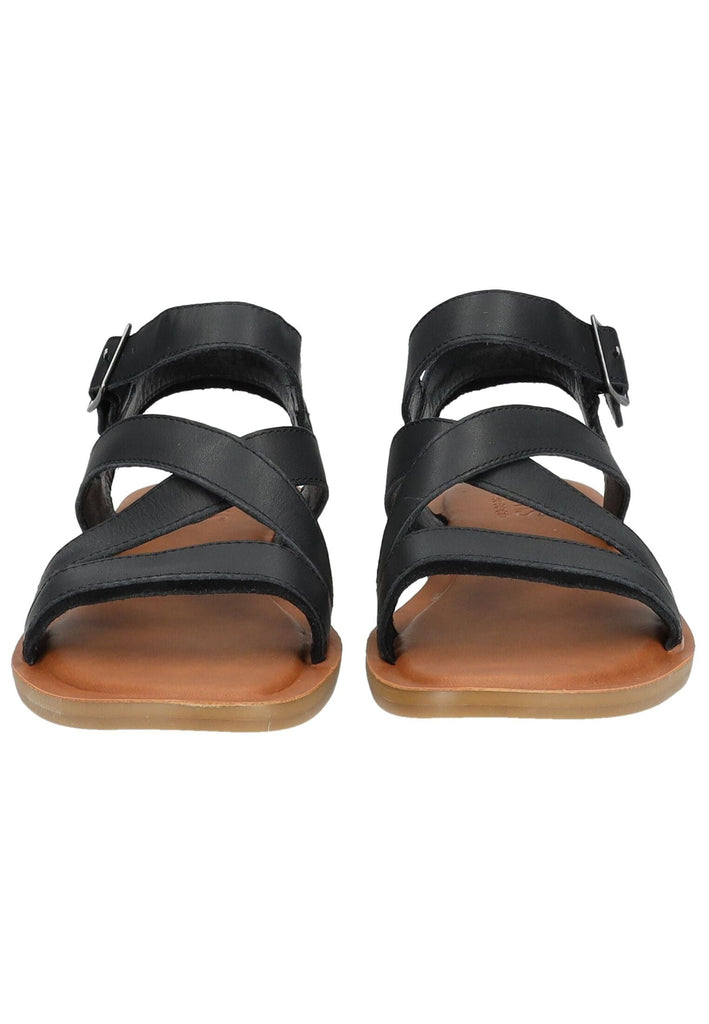TOMS Sandalen Leder Schwarz
