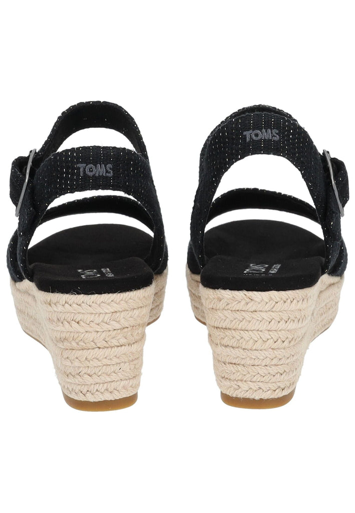 TOMS Sandalen Textil Schwarz