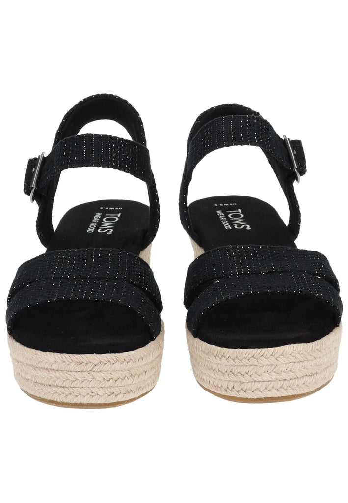 TOMS Sandalen Textil Schwarz