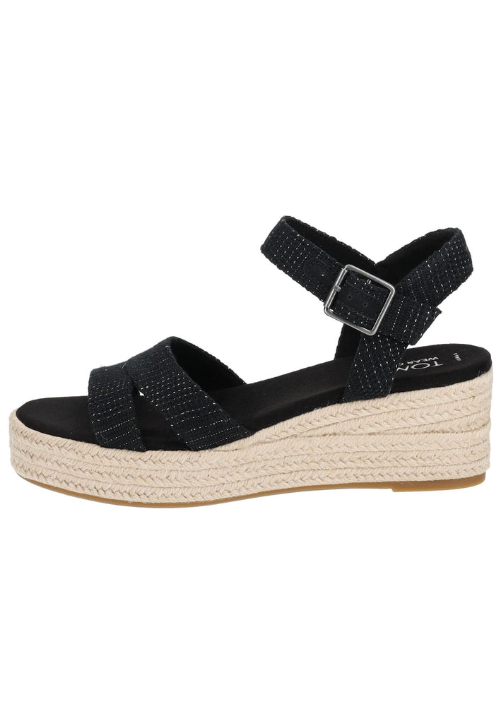 TOMS Sandalen Textil Schwarz