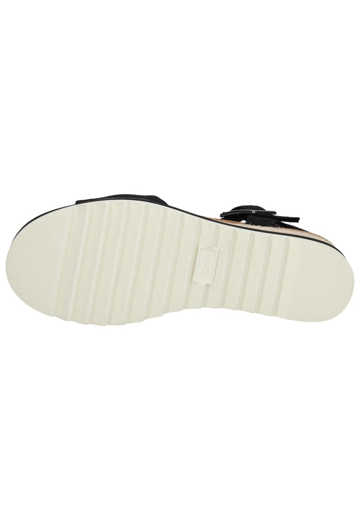 TOMS Sandalen Textil Schwarz