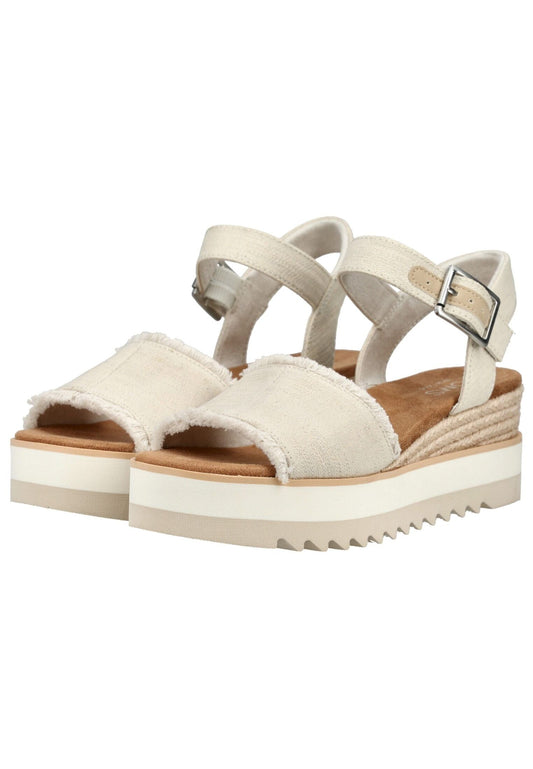TOMS Sandalen Textil Weiß