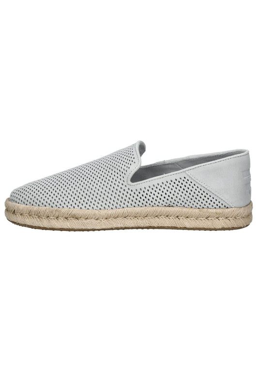 TOMS Slipper Leder Grau