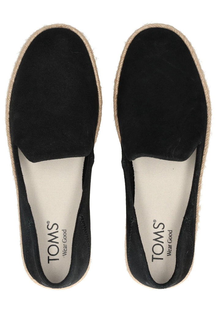 TOMS Slipper Leder Schwarz
