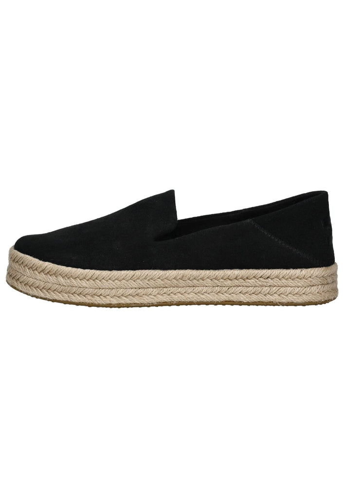 TOMS Slipper Leder Schwarz