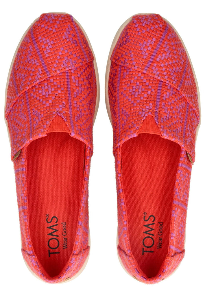 TOMS Slipper Textil Rot
