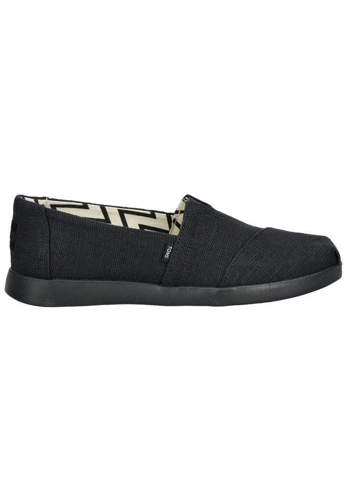 TOMS Slipper Textil Schwarz/Schwarz