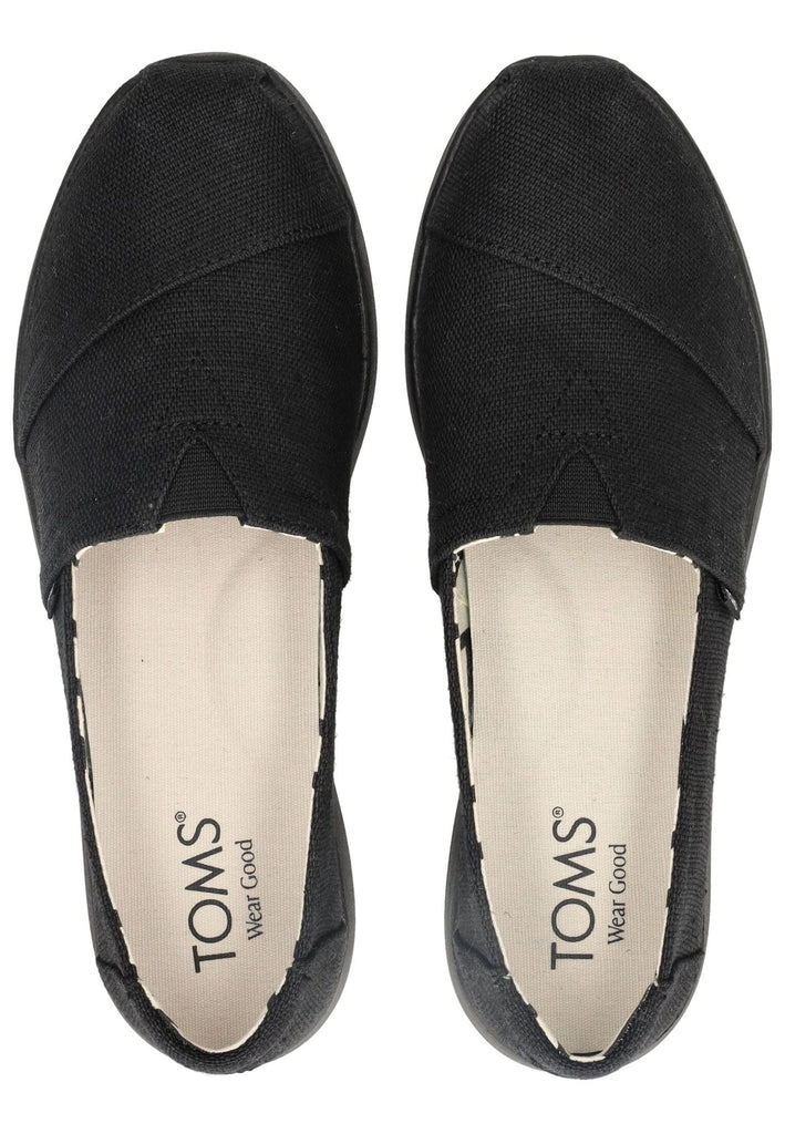 TOMS Slipper Textil Schwarz/Schwarz