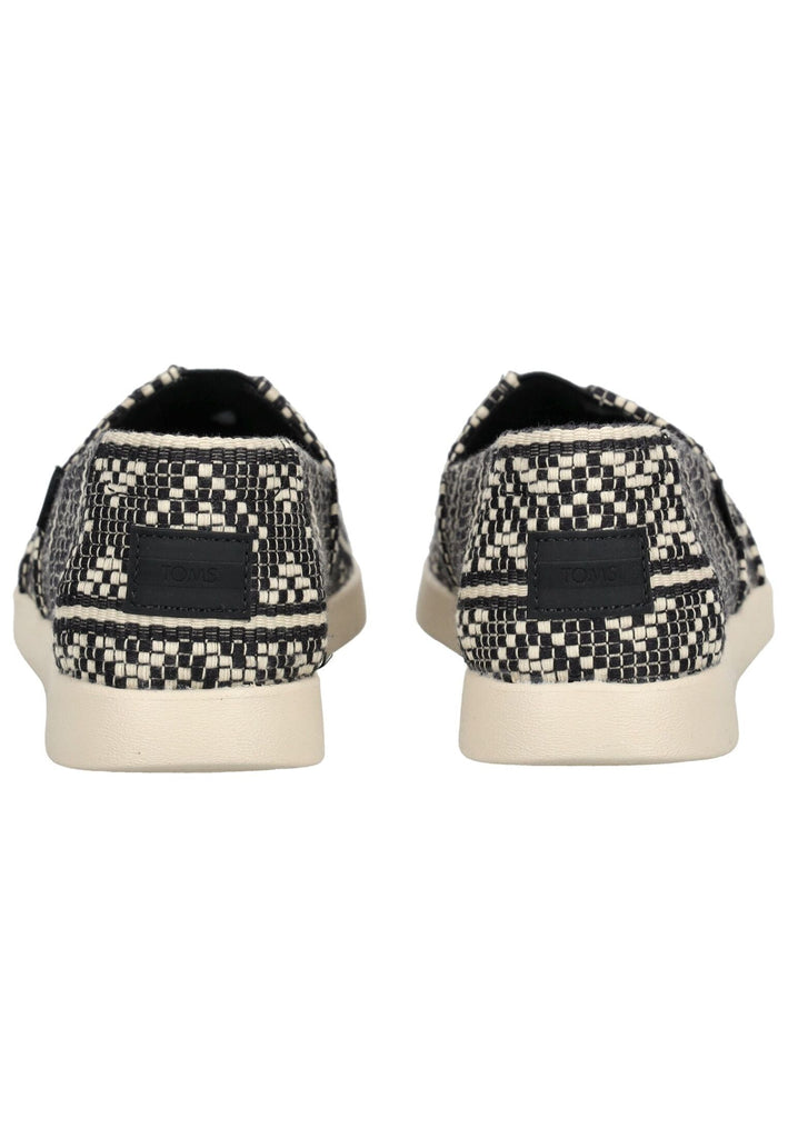 TOMS Slipper Textil Schwarz/Weiß