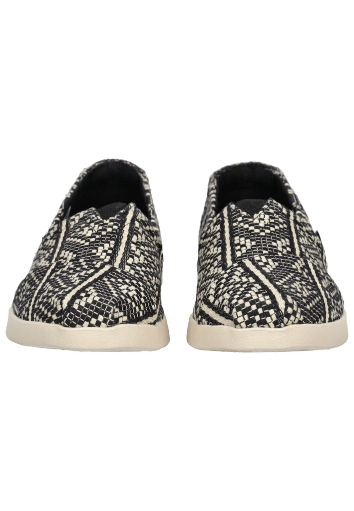 TOMS Slipper Textil Schwarz/Weiß