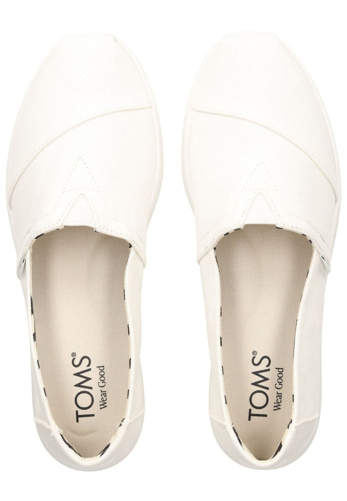 TOMS Slipper Textil Weiß