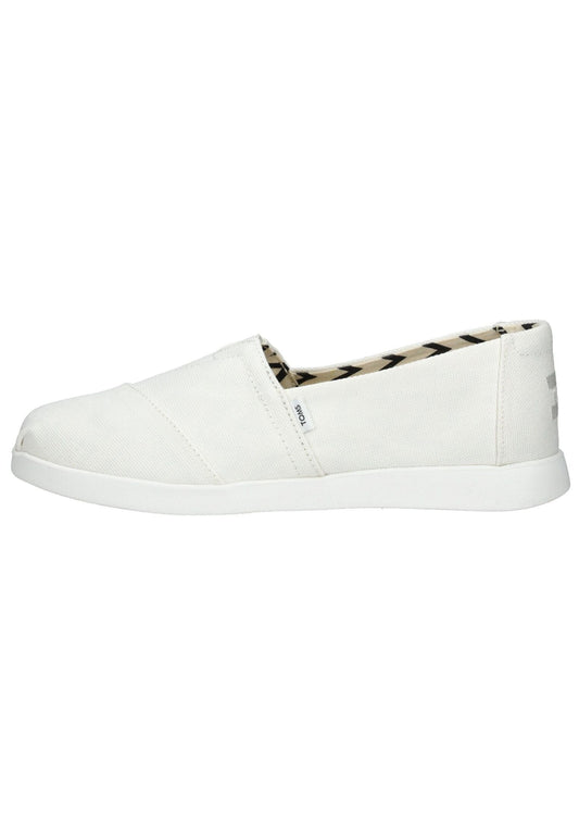 TOMS Slipper Textil Weiß