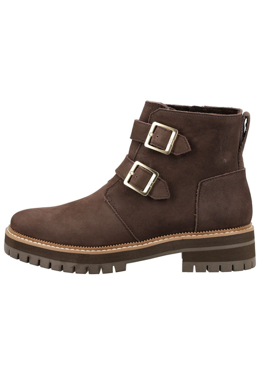 TOMS Stiefelette Leder Dunkelbraun