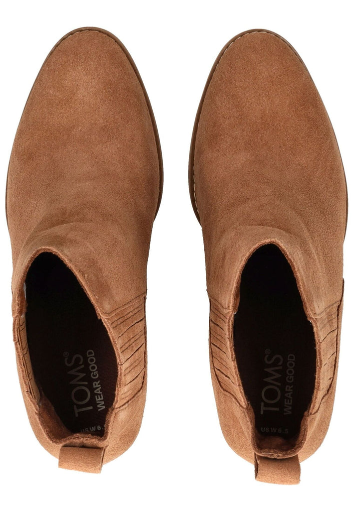 TOMS Stiefelette Leder/Textil Braun