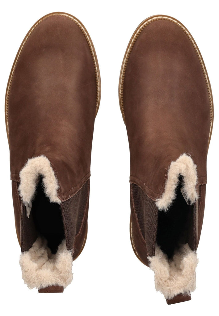 TOMS Stiefelette Leder/Textil Dunkelbraun Warmfutter