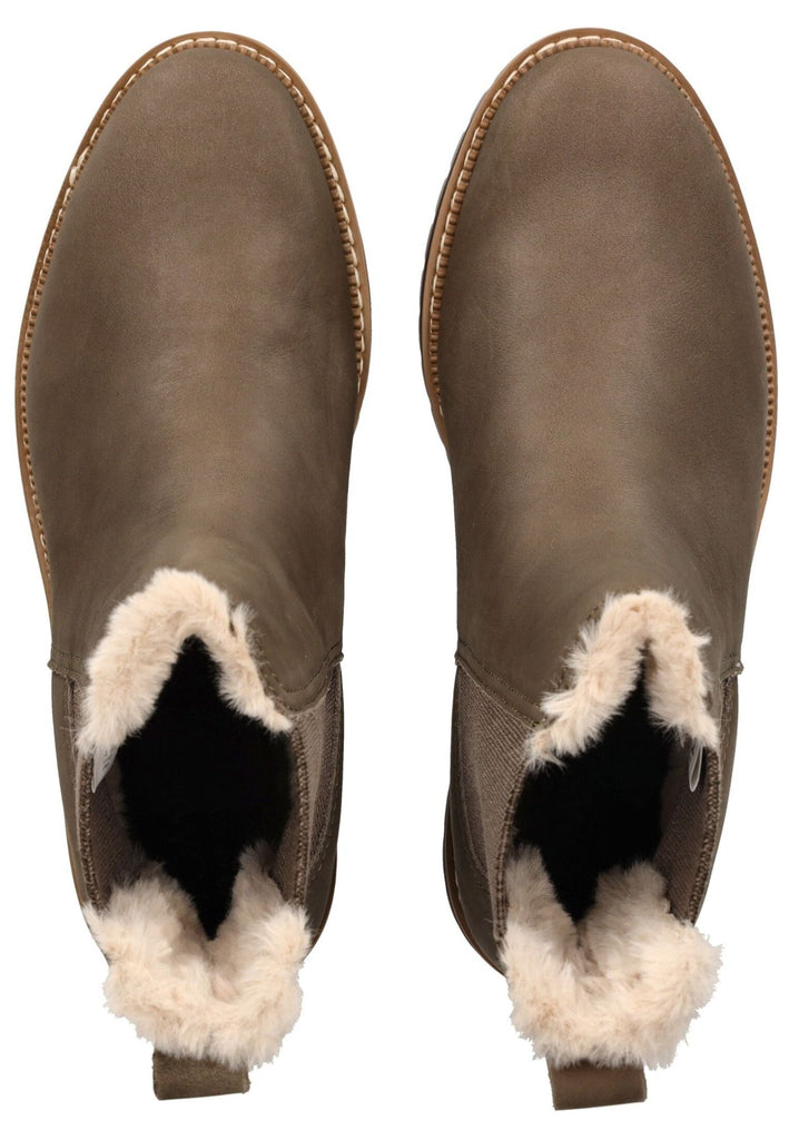 TOMS Stiefelette Leder/Textil Grün