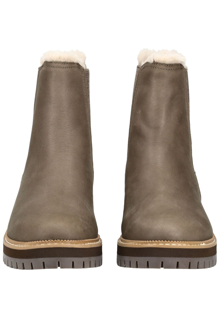 TOMS Stiefelette Leder/Textil Grün