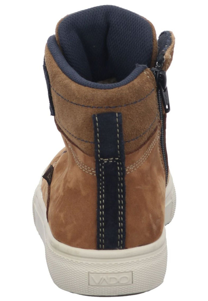 VADO Sneaker Leder Cognac Warmfutter