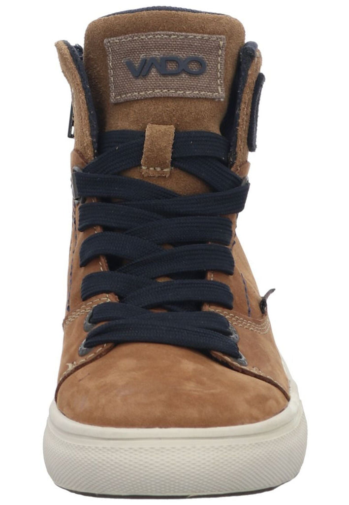 VADO Sneaker Leder Cognac Warmfutter
