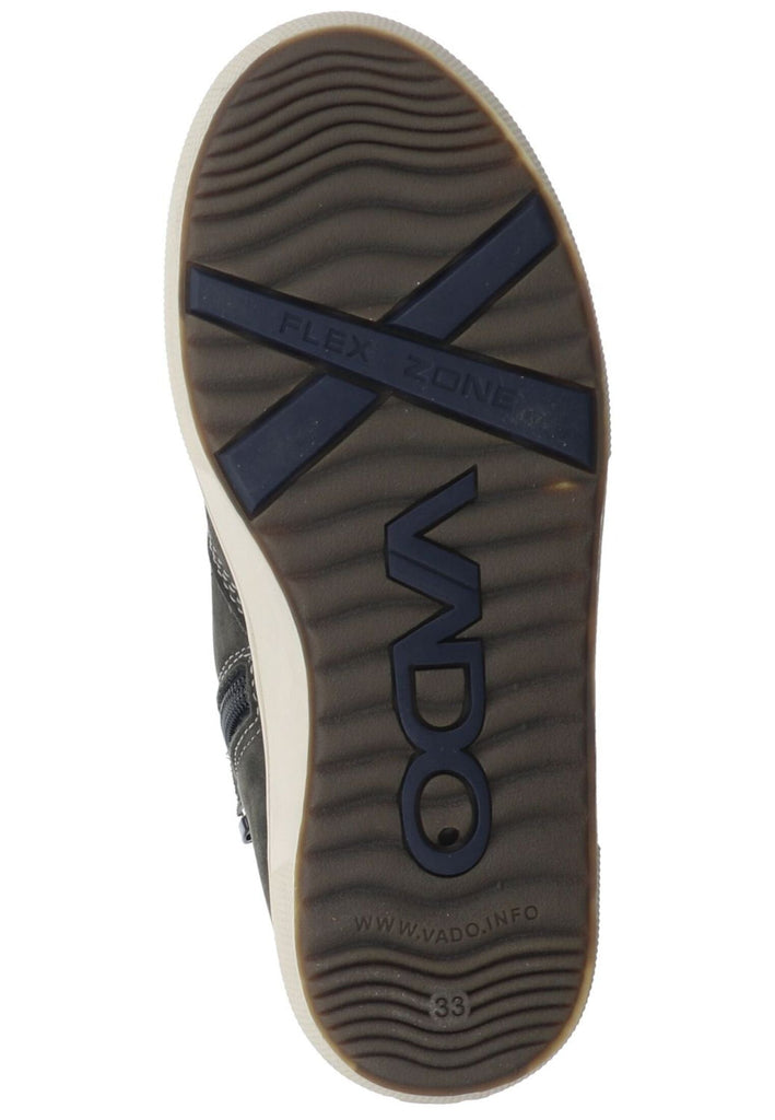 VADO Sneaker Leder Dunkelgrau Warmfutter