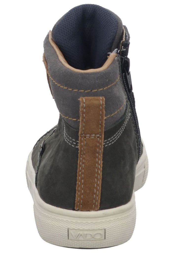 VADO Sneaker Leder Dunkelgrau Warmfutter