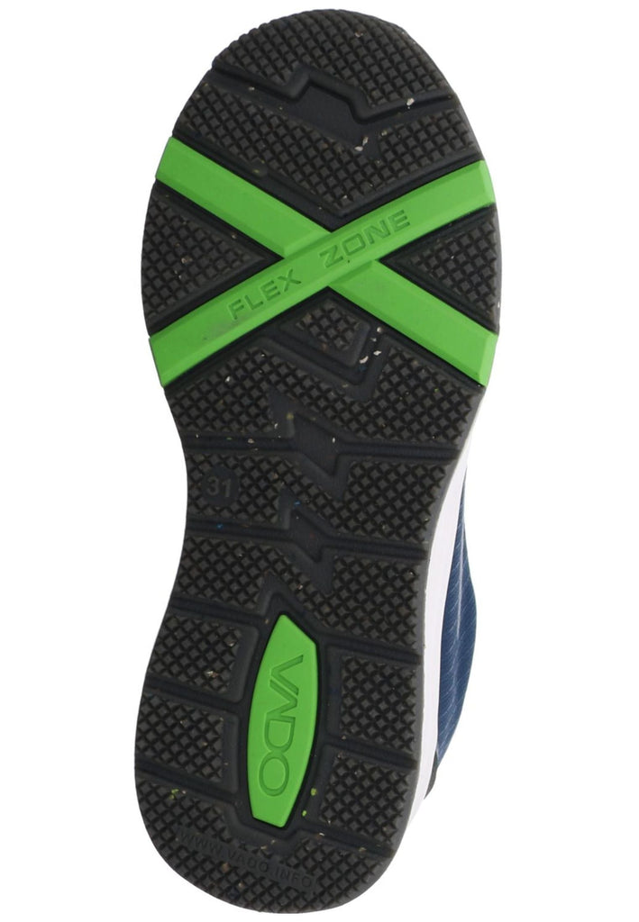 VADO Sneaker Lederimitat/Textil Olive/Schwarz