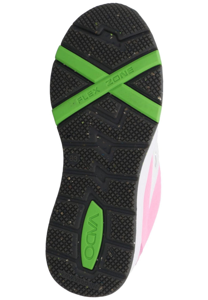 VADO Sneaker Lederimitat/Textil Rosa/Weiß